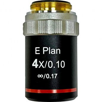 Объектив фазовый планахроматический LEVENHUK 4x/0,10, беск/0,17 Объектив фазовый планахроматический LEVENHUK 4x/0,10, беск/0,17